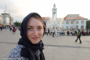 Rasht kurz vor Sonnenuntergang