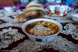 Das eintönige und wenige Essen im Pamir hat uns mit der Zeit etwas zu schaffen gemacht